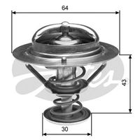 GATES TH27082G1 - Temperatura de abertura [°C]: 82<br>Artículo complementario/Información complementaria: con juntas<br>