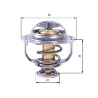 GATES TH42895G1 - Restricción del fabricante de termostatos: Inzi<br>Temperatura de abertura [°C]: 95<br>Peso [kg]: 0,100<br>Artículo complementario / información complementaria 2: con junta tórica<br>