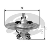 GATES TH03282G2 - Termostato, refrigerante