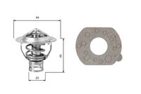 GATES TH04077G1 - Termostato, refrigerante