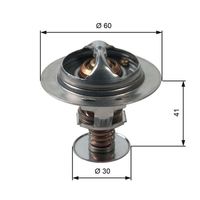 GATES TH34882G1 - Temperatura de abertura [°C]: 82<br>Diámetro exterior [mm]: 60<br>Peso [kg]: 0,15<br>Artículo complementario / información complementaria 2: sin junta tórica<br>