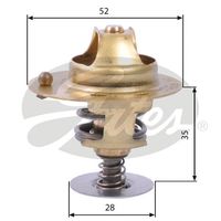 GATES TH14178G1 - Termostato, refrigerante