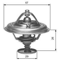 GATES TH09180G1 - Termostato, refrigerante