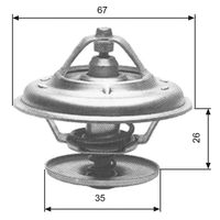 GATES TH11680G1 - Termostato, refrigerante