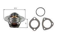 GATES TH12782G1 - Termostato, refrigerante