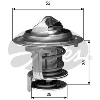 GATES TH29484G1 - Termostato, refrigerante