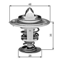 GATES TH30082G1 - Termostato, refrigerante