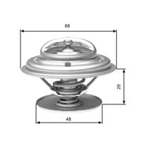 GATES TH32882G1 - Termostato, refrigerante