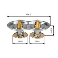 GATES TH51975/80G1 - Termostato, refrigerante