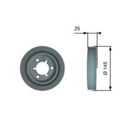 GATES TVD1056 - Peso [kg]: 1,203<br>Diámetro exterior [mm]: 146<br>long. de embalaje [cm]: 14,5<br>Ancho de embalaje [cm]: 14,5<br>h embalaje [cm]: 2,5<br>