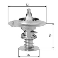 GATES TH03382G1 - Termostato, refrigerante