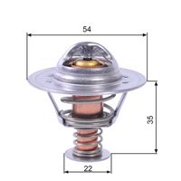 GATES TH22689G1 - Termostato, refrigerante