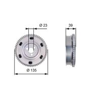 GATES TVD1076 - Polea, cigüeñal