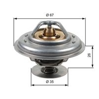 GATES TH13287G1 - Termostato, refrigerante