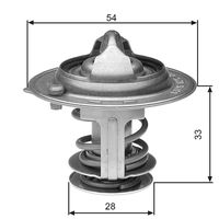 GATES TH29882G1 - Termostato, refrigerante