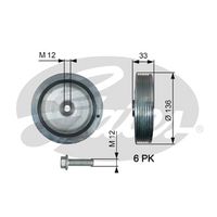 GATES TVD1008A - Polea, cigüeñal - DriveAlign™