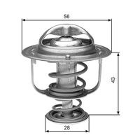 GATES TH31388G1 - Termostato, refrigerante