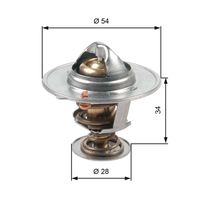 GATES TH47685G1 - Termostato, refrigerante