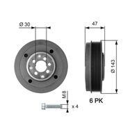 GATES TVD1014A - Polea, cigüeñal - DriveAlign™