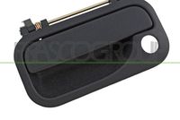 PRASCO OP0528002 - Lado de montaje: exterior<br>Lado de montaje: Delante, derecha<br>Color: negro<br>Sistema de cierre: con ojo de cerradura<br>