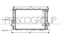 NRF 58868 - Clase de caja de cambios: Automática, 4 vel.<br>Material: Aluminio<br>Calefacción / Refrigeración: para vehículos con radiador combinado agua/aceite<br>Longitud de red [mm]: 632<br>Ancho de red [mm]: 412<br>Profundidad de red [mm]: 30<br>Tipo radiador: Aletas refrigeración soldadas<br>