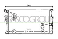 NRF 58413 - Clase de caja de cambios: Caja de cambios manual, 6 marchas<br>Material: Aluminio<br>Longitud de red [mm]: 598<br>Ancho de red [mm]: 353<br>Profundidad de red [mm]: 32<br>Tipo radiador: Aletas refrigeración soldadas<br>