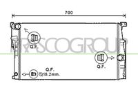 NRF 58412 - Clase de caja de cambios: Caja automática, 8 marchas<br>Material: Aluminio<br>Longitud de red [mm]: 600<br>Ancho de red [mm]: 353<br>Profundidad de red [mm]: 32<br>Tipo radiador: Aletas refrigeración soldadas<br>