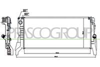 NISSENS 60861 - Radiador, refrigeración del motor