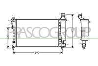 NRF 58067 - año construcción hasta: 02/2001<br>Zonas climáticas: no para zonas con clima cálido<br>Equipamiento de vehículo: para vehículos sin aire acondicionado<br>para número de OPR hasta: 08882<br>año construcción desde: 03/2001<br>Zonas climáticas: no para zonas con clima cálido<br>Equipamiento de vehículo: para vehículos sin aire acondicionado<br>para número de OPR desde: 08883<br>Material: Aluminio<br>Longitud de red [mm]: 390<br>Ancho de red [mm]: 322<br>Profundidad de red [mm]: 23<br>Tipo radiador: Aletas refrigeración unidas mecánicamente<br>