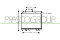 NRF 50429A - Radiador, refrigeración del motor - Economy Class