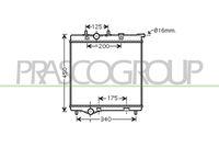 NRF 58226A - Material: Aluminio<br>Longitud de red [mm]: 538<br>Ancho de red [mm]: 380<br>Profundidad de red [mm]: 28<br>Artículo complementario / información complementaria 2: con piezas de montaje<br>Tipo radiador: Aletas refrigeración soldadas<br>