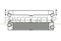 NRF 30798 - Clase de caja de cambios: Caja de cambios manual<br>Material aletas refrigeradoras: Aluminio<br>Tipo de refrigeración: refrigerado por aire<br>Profundidad de red [mm]: 64<br>Longitud de red [mm]: 741<br>Ancho de red [mm]: 128<br>Material depósitos de agua (radiador): Aluminio<br>Tipo radiador: Aletas refrigeración soldadas<br>