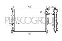 NRF 53812 - Material aletas refrigeradoras: Aluminio<br>Profundidad de red [mm]: 16<br>Longitud de red [mm]: 670<br>Ancho de red [mm]: 454<br>Ø entrada [mm]: 38<br>Ø salida [mm]: 38<br>Tipo radiador: Aletas refrigeración soldadas<br>Artículo complementario / información complementaria 2: con caperuza<br>Artículo complementario / información complementaria 2: sin depósito de compensación<br>Artículo complementario / información complementaria 2: sin bastidor<br>Artículo complementario/Información complementaria: con juntas<br>Material depósitos de agua (radiador): Plástico<br>