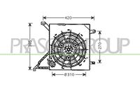 NRF 47582 - Equipamiento de vehículo: para vehículos sin aire acondicionado<br>Sentido de giro: Sentido de giro a la derecha (horario)<br>Tensión [V]: 12<br>Potencia nominal [W]: 300<br>Diámetro 1 [mm]: 310<br>Número paletas de ventilador: 7<br>Artículo complementario / información complementaria 2: con bastidor radiador (armazón)<br>Calefacción / Refrigeración: Ventilador simple<br>Forma del enchufe: rectangular<br>Número de enchufes de contacto: 3<br>