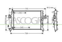 NRF 54753A - Equipamiento de vehículo: para vehículos sin aire acondicionado<br>Material: Aluminio<br>Longitud de red [mm]: 600<br>Ancho de red [mm]: 341<br>Profundidad de red [mm]: 23<br>Versión: Alternative<br>Tipo radiador: Aletas refrigeración unidas mecánicamente<br>