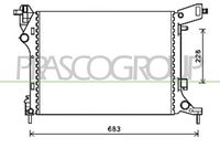 NRF 58423 - Radiador, refrigeración del motor