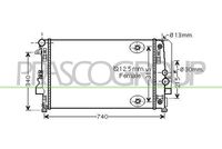 NRF 58440 - Radiador, refrigeración del motor