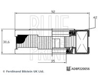 BLUE PRINT ADBP220056 - Filtro, ventilación del cárter