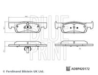 ATE LD7298 - Lado de montaje: Eje delantero<br>Código de equipamiento: SAN713<br>Código de equipamiento: ENPC01<br>Código de equipamiento: ENPD01<br>Ancho [mm]: 140,1<br>Altura 1 [mm]: 40,1<br>Altura 2 [mm]: 42,0<br>Espesor [mm]: 17,4<br>Contacto avisador de desgaste: no preparado para indicador de desgaste<br>Contacto avisador de desgaste: excl. contacto de avisador de desgaste<br>Artículo complementario / información complementaria 2: Chapa antichirridos<br>Sistema de frenos: ATE<br>Homologación: E9 90R-02A1162/4489<br>