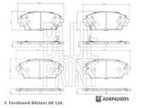 BLUE PRINT ADBP420095 - Juego de pastillas de freno