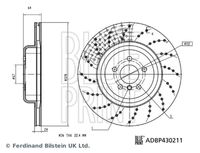 BLUE PRINT ADBP430142 - Frenos: para vehículos con freno de alto rendimiento M<br>Referencia artículo par: ADBP430142<br>Espesor de disco de frenos [mm]: 36<br>Llanta, nº de taladros: 5<br>Cantidad de agujeros de fijación: 1<br>Espesor [mm]: 66<br>Diámetro exterior [mm]: 395<br>corona de agujeros - Ø [mm]: 112<br>Procesamiento: altamente carbonizado<br>Superficie: revestido<br>Tipo de disco de frenos: ventilación interna<br>Tipo de disco de frenos: ranurado/perforado<br>Lado de montaje: Eje delantero, izquierda<br>Espesor mínimo [mm]: 34,4<br>Diámetro de centrado [mm]: 67<br>Peso [kg]: 20,0<br>