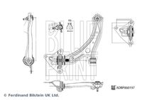 BLUE PRINT ADBP860197 - Barra oscilante, suspensión de ruedas