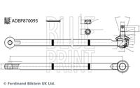 BLUE PRINT ADBP870093 - Rótula barra de acoplamiento