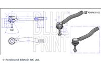 BLUE PRINT ADK85802 - Muelle neumático, maletero/compartimento de carga