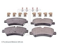 BLUE PRINT ADF124212 - Longitud [mm]: 172<br>Ancho [mm]: 66<br>Homologación: ECE R90 Approved<br>Artículo complementario / información complementaria 2: Chapa antichirridos<br>Artículo complementario / información complementaria 2: con tornillos pinza freno<br>Lado de montaje: Eje delantero<br>Espesor/grosor 1 [mm]: 16<br>Contacto avisador de desgaste: con contacto avisador de desgaste<br>Peso [kg]: 2,488<br>Artículo complementario / información complementaria 2: con material de fijación<br>