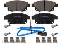 BLUE PRINT ADF124221 - para diámetro disco de freno [mm]: 300<br>Longitud [mm]: 165<br>Ancho [mm]: 67<br>Homologación: ECE R90 Approved<br>Artículo complementario / información complementaria 2: Chapa antichirridos<br>Artículo complementario / información complementaria 2: con tornillos pinza freno<br>Lado de montaje: Eje delantero<br>Espesor/grosor 1 [mm]: 18<br>Contacto avisador de desgaste: con contacto avisador de desgaste<br>Peso [kg]: 2,306<br>Artículo complementario / información complementaria 2: con material de fijación<br>