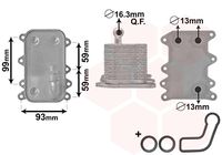 TRICLO 413378 - Radiador de aceite, aceite motor