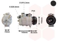 VALEO 813833 - Compresor, aire acondicionado - VALEO RE-GEN REMANUFACTURED