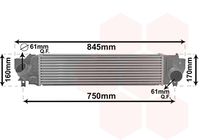 VALEO 818640 - Longitud de red [mm]: 585<br>Ancho de red [mm]: 146<br>Profundidad de red [mm]: 104<br>Número de fabricación: CNG-BM-006<br>Tipo de refrigeración: refrigerado por aire<br>Material aletas refrigeradoras: Aluminio<br>Material depósitos de agua (radiador): Plástico<br>Tipo radiador: Aletas refrigeración soldadas<br>Artículo complementario / información complementaria 2: sin válvula EGR<br>