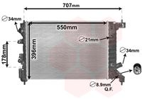 NRF 58504 - Radiador, refrigeración del motor